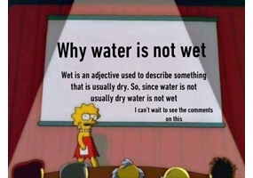 Is water wet?